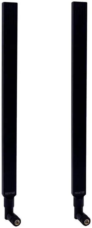 TECHTOO WiFi Antenna 12 dBi 5.8GHz for Router AP - Security IP Camera - USB Card Adapter - PCI PCIe Cards - Range Extender - PC Desktop - FPV UAV Drone (RP-SMA 2-Pack)