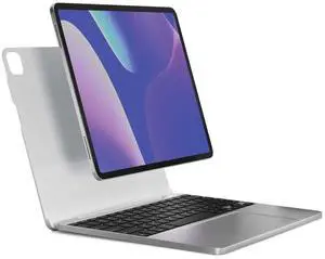 Brydge MAX+ for 12.9" iPad Pro (3rd/4th/5th Gen) Keyboard Case - White, Plastic, Scratch Resistant, Integrated Trackpad, USB-C