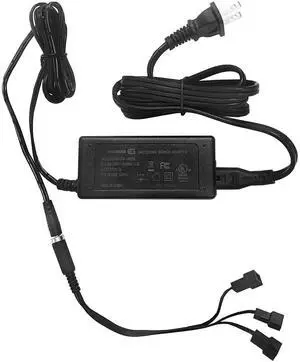 Coolerguys 3A 100-240v AC to 12v DC Three (3) Fan Power Supply