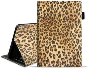 POIUYTREW Case for All-New Amazon Fire Max 11 Tablet (11 Inch, 13th Generation, 2023 Release), PU Leather Folio Cover with Card Slot & Auto Wake Sleep, Leopard Print