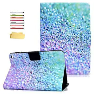 UUcovers All-New Kindle Fire HD 10/ Fire HD 10 Plus Case 2021 Release (Only Fit 11th Generation) 10.1" with Pencil Auto Wake/Sleep Folio Stand PU Leather Smart Shell Soft TPU Back Cover, Rainbow Sand