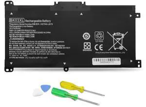 DJW BK03XL Laptop Battery Replacement for HP Pavilion X360 14M-BA011DX 14M-BA013DX 14M-BA014DX 14M-BA015DX14-BA006NG 14-BA011NG 14-BA012ND 916366-541 916811-855 916812-855 HSTNN-UB7G HSTNN-LB7S