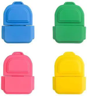 Leizhan 5 x 8GB Cute Backpack USB Flash Drive, Cartoon Backpack Shape Thumb Drive Shoolbag Memory Stick Jump Drive Pendrive Gift for Kids, Teacher, Friends