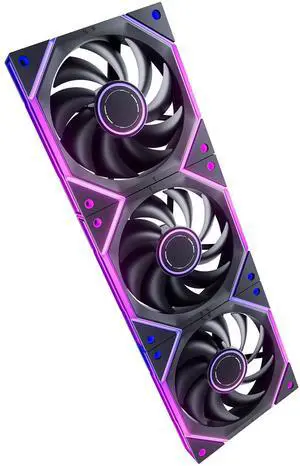AsiaHorse Nyota Ultra 120mm PC Case Fan - Space-Inspired Design (Infinity Mirror + RGB Ring), 9 Blades 58.5 CFM, Modular Build, Ultra-Quiet Silicone Pads, PWM Control-Quiet Hydro Bearing