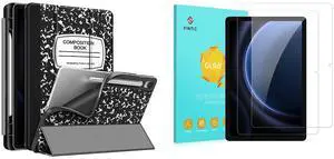 Fintie Case for Samsung Galaxy Tab S9 FE 5G 10.9 Inch/Galaxy Tab S9 11 Inch 2023 Release, Soft TPU Smart Stand Back Cover + Samsung Tab S9 FE/S9/S8/S7 9H Tempered Glass Screen Protector