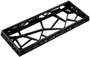 YMDK 60% Hollow60 GH60 Aluminum Case for Wooting60HE Poker2 Pok3r DZ60 YD60MQ GK61 GK64 DK64 Similar to Holy60 (Anodized Black)