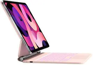 Keyboard Case for iPad Air 11 inch 2024 (M2),iPad Air 5th/4th Gen and iPad Pro 11 inch (4th/3rd/2nd/1st Gen) Case with Keyboard,Magic-Stand,Multi-Touch Trackpad,7-Color Backlit, Auto Sleep/Wake,Pink