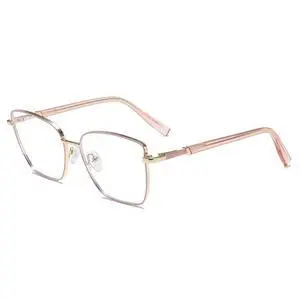 2025 new photosensitive color changing glasses, anti blue light, UV responsive lenses, metal frame (Pink color changing glasses)