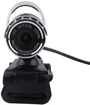 VBESTLIFE Webcam, 0. Pixels HD Web Camera CMOS 360Degree Rotating Clip?on Camera Built?in Microphone Webcamera for Zoom Meeting Compatible with Laptop Desktop PC(Silver)