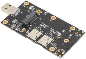 PUSOKEI NGFF (M.2) to USB 3.0 Adapter, Supports 3042/3052 Type M.2 Key B Card Adapter Card with Nano SIM Card Slot for 3G/4G/5G Module