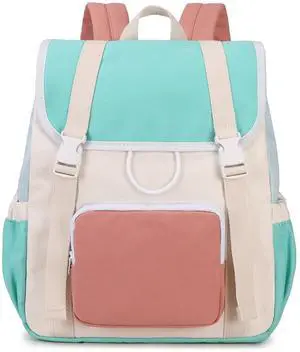Ryushoyo Girls Backpack Travel Backpack For School Kids Canvas Book Boys, Green