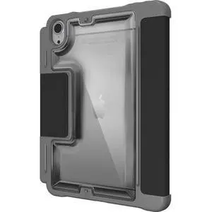 STM Goods Dux Plus Rugged Case for Apple iPad Mini 6th Gen (A17 Pro)  Military-Grade Drop Tested, Instant On/Off Cover, Apple Pencil 2 Storage, Transparent Back, Durable & Water-Resistant  Black