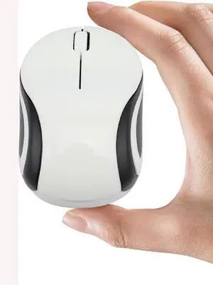 Wireless Mouse Mini Small Cute Pocket Portable Compact Travel USB Tiny Optical Little Mice 3 Buttons 1000 DPI Cordless Mouse for PC Laptop Computer MacBook Kids Girl Boy Women Small Hands Gift(White)