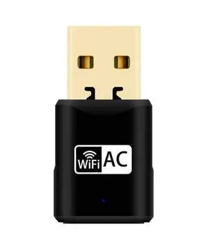 Dual Band USB 2.0 WiFi Adapter 650Mbps with Internal Antenna for Raspberry Pi, Supports Windows, Linux, macOS, Raspbain