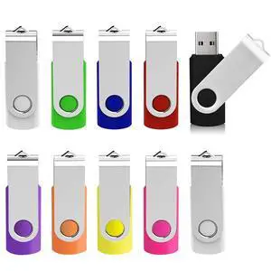 32GB Flash Drive 10 Pack USB Flash Drive 32 gb UBIOER Thumb Drive Memory Stick Pen Drives Jump Drive for Data Storage, File Sharing USB 2.0, 10 Colors (32G)