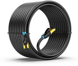 VENTION Cat 8 Ethernet Cable 50ft Cat8 High Speed Internet Network Patch Cord with Gold Plated RJ45 Connector Professional LAN Cable Heavy Duty Waterproof Compatible for Router Patch Pane Modem PS5