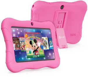 Contixo 7" Kids Tablet  V9A 32GB Android Tablet for Ages 37, Parental Controls, Pre-Loaded Exclusive 50 Disney Storybooks, WiFi, Kid-Proof Case with Kickstand, Back to School Gift, Pink
