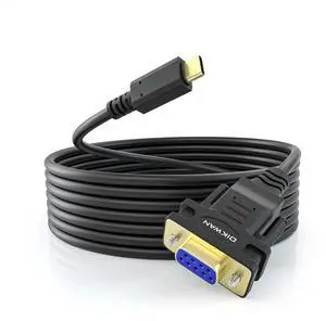 OIKWAN USB-C to RS232 DB9 Female Serial Cable, 6ft Type-C to Serial Adapter with FT232 Chipset Supports Windows 11 10 8 7 Mac Linux