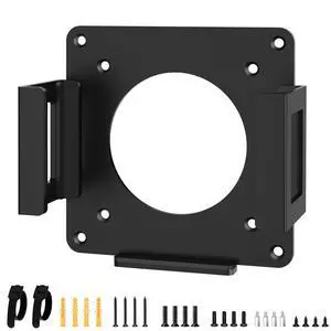 Bedycoon Metal Mount for GMKtec Mini PC VESA Wall and Under Desk Mount for GMKtec G6/ M6/ M5/ K9/ K8/ K7/ K6/ K5 Mini Desktop Computer Mounting Bracket with Cable Ties Micro PC Holder for GMKtec