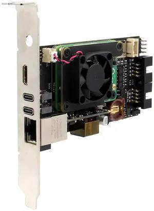 Geekworm X651 Open Source KVM Over IP Kit PCIe Version Support KVM V3 PoE ATX Video CSI for Raspberry Pi Compute Module 4 (Not Include Raspberry Pi CM4)