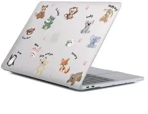 Case Compatible with MacBook Air 13 Inch 2022 2021 2020 2019 2018 Release Model A2337 M1 M2 A2681, Art Protector Covers for Air13 Retina Display with Touch ID-Lovely Animals Monkey