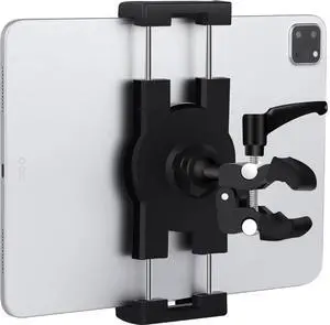 Mippko Boat Helm Tablet Holder, Marine Boat Handle Bar Pole Mount, 360°Rotation Clamp Non-Slip Aluminum Alloy Mount,Compatible with 4.7~12.9" iPad/Nexus/LG G Pads/e-Reader/iPhone