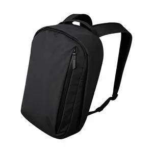 ALPAKA Metro Backpack, 12L Compact Commuter Bag for Thin 14" Laptops - Durable Fleece-lined Sleeve, Wide Top Access, Weatherproof Black Axogrid 210D with Stylish Subtle Checkered Texture for Daily Use