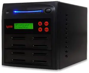 Systor 1:7 Compact Flash CF Card Duplicator - 2GB/Min - Standalone Copier & Eraser/Sanitizer, Multiple Memory Slots, Speeds Up to 33MB/Sec (SYS-CFD-7)