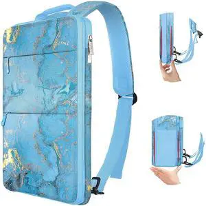 ZINZ Slim & Expandable Laptop Backpack 15 15.6 16 Inch Sleeve with USB Port, Spill-Resistant Notebooks Bag Case for Most 14-16 Inch MacBooks Surface-Books Dell HP Lenovo Asus Computers,B01M01