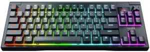 CHERRY XTRFY MX 8.3 TKL Wireless Mechanical Gaming Keyboard | LCD Display & Rotary Knob | Hot Swappable MX2A Red Switches | Starfall Grey