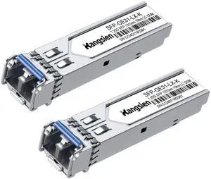 1.25G SFP LC Module 1000Base-LX,1310nm SMF Single Mode Fiber Optic Module, up to 10 km, Compatible with Cisco, Ubiquiti, Mikrotik, D-Link, Netgear, Qnap, Linksys and More(2 Pack)