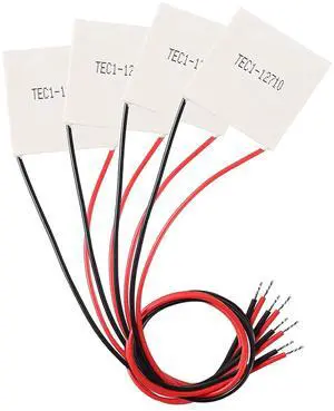 Diitao 4PCS TEC1-12710 Semiconductor Refrigeration Tablets Heatsink Thermoelectric Cooler Cooling Plate Cooler Module 12V 6A Peltier Plate Elemente Module 40x40MM 12V 6A