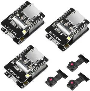 ESP32-CAM Board ESP32 Micro USB Development Board to Serial Port CH-340G with GC2640 2MP Camera Module Dual-core Mode Support NodeMCU(3 Pack)