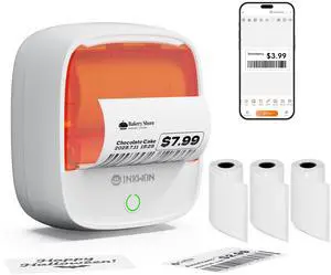 InkWon B21 Label Maker, 2-Inch Bluetooth Label Maker Machine with 3 Tapes  Thermal Label Printer Ideal for Small Business, Address, Barcode, School, Office, Home