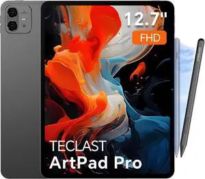TECLAST Artpadpro Android 15 Tablet, 12.7 2176x1600 Display, 20GB+256GB, Gemini Ai, 10000mAh+30W Fast Charge, 13 inch Tablet with Widevine L1, 5G WiFi,4G LTE,GPS - Includes Pen