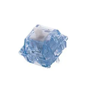 EPOMAKER Aqua 46gf Gaming Keyboard Switches, 100 PCS Clicky Switch, 5-Pin Pre-Lubed Switch, with PC Case, UPE Stem, Compatible with MX Keycaps for Mechanical Keyboard