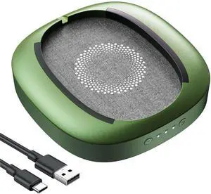 MEKASS Mouse Jiggler Uandetectable With Timer, Ultra-Silent Mouse Mover Device To Keep Computer PC Laptop Alive, Automatic Mouse Wiggler Shaker to Keep Mouse Moving Work From Home (Green and Grey-Dot)