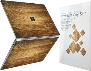 Ultra Thin Protective Cover Skin Decal Sticker for Microsoft 2024 Surface Laptop 15" (7th Edition Copilot PC), Easy Apply, Anti-Scratch, Residue Free Vinyl Skin [Wood Texture 2]