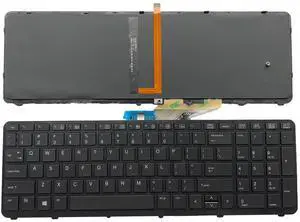 Siakoocty Laptop Replacement US Layout No Pointing with Backlight Keyboard for HP ZBOOK 15 G1 ZBOOK 15 G2 ZBOOK 17 G1 ZBOOK 17 G2 Series PK130TK1A00 SK7123BL MP-12P23USJ698W PK130TK2A00 733688-001