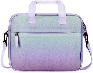 Choco Mocha 12.5 Inch Kids Tablet Sleeve Bag for Girls, Purple, Crossbody