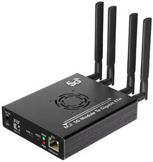 Mustpoint NGFF(M.2) 4G/5G Module to Type C Adapter with Dual SIM Card Slot and RJ45 Port, Realtek RTL8125BG Controller