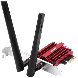 FENVI WiFi 6E AX210 WiFi Card with Bluetooth 5.3 | 5400Mbps Tri-Band 2.4GHz/5GHz/6GHz 802.11AX | Low Latency Wireless Network Card Adapter | MU-MIMO, OFDMA| Windows 10/11 Compatible