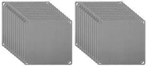 PATIKIL 120mm/4.7" PC Fan Dust Mesh, 24 Pack PVC Computer Cooler Dust Filter PC Case Dust Cover Grills for Computer Cooler Fan PC Case Dustproof, Black