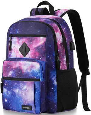 Boys and Girls Backpack for School, Lightweight Casual High School Bookbag, Daily-use Travel Laptop Backpack for Women and Men, Fits 15.6 Inch Notebook