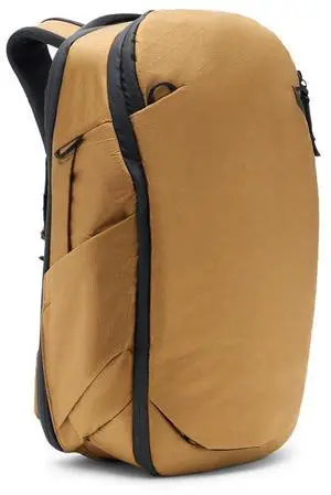 Peak Design Travel Backpack 30L, Coyote, Expandable 27-33L Design, Rear and Top Access, Weatherproof Shell, Laptop Sleeve, Ideal for Travel or Everyday Carry, Versatile Backpack for Men and Women