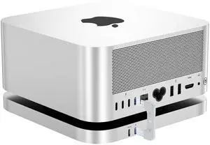 Beelink EX Mac Studio Dock & Stand with 80Gbps USB-C, Mate Studio Hub with Dual M.2 2280 (PCIe4.0 x2) NVMe SSD Slots(up to 16TB), USB-C(PD3.0) for Mac Studio