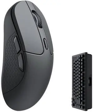 Keychron M3 Wireless Gaming Optical Mouse, Tri-Mode 2.4 GHz/Bluetooth 5.1/Wired, PixArt PAW 3395 Sensor, 4000Hz Polling Rate, 79g Lightweight Programmable Macro Button for Windows PC/Mac - Black