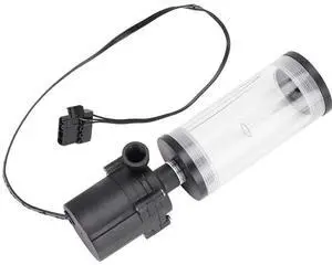 Water Cooling with Pump, G1/4 19W SC600 Acrylic Computer DIY Water Cooling Cylinder Reservoir, Heat and Pump (110mm)