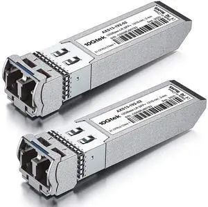 10Gtek 10GBase-LR Lite SFP+ IR Transceiver, 10G 1310nm SMF Fiber Optic Module, 1.4km, for Cisco SFP-10G-LRM2, Meraki, Ubiquiti UniFi, Mikrotik, Netgear AXM764, D-Link, Supermicro, TP-Link, Pack of 2 10Gtek 10GBase-LR Lite SFP+ IR Transceiver, 10G 1310nm SMF Fiber Optic Module, 1.4km, for Cisco SFP-10G-LRM2, Meraki, Ubiquiti UniFi, Mikrotik, Netgear AXM764, D-Link, Supermicro, TP-Link, Pack of 2
