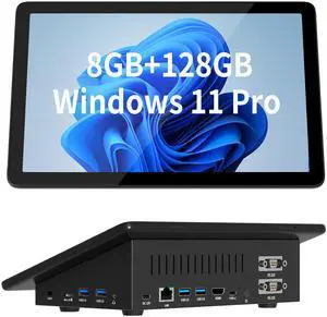 OuuOee Mini PC N5095 8GB RAM/128GB ROM 10.1 Inch Touchscreen Mini Computer,Dual R232 HDMI,BT 5.2,WiFi 5.0,Type-C,Support Auto-Boot Mini Desktop PC
